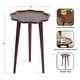 preview thumbnail 25 of 26, Kate and Laurel Alezar Scallop Wood Side Table