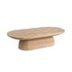 preview thumbnail 7 of 7, Studio London Maddox Pill Shaped Coffee Table with Roman Fluted Design
