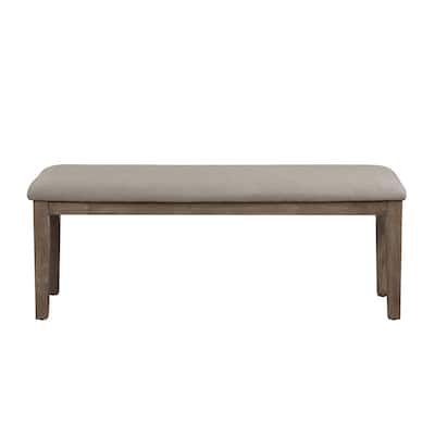 Fabric Upholstered Seat 1pc Bench