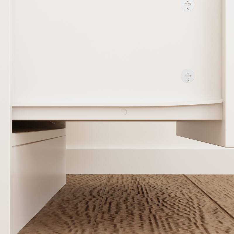 70.9" Storage Cabinet with Glass Doors Office Cabinet Display Cabinet