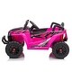 preview thumbnail 3 of 13, Electric Car with Front LED Lights and Horn - Rose Red