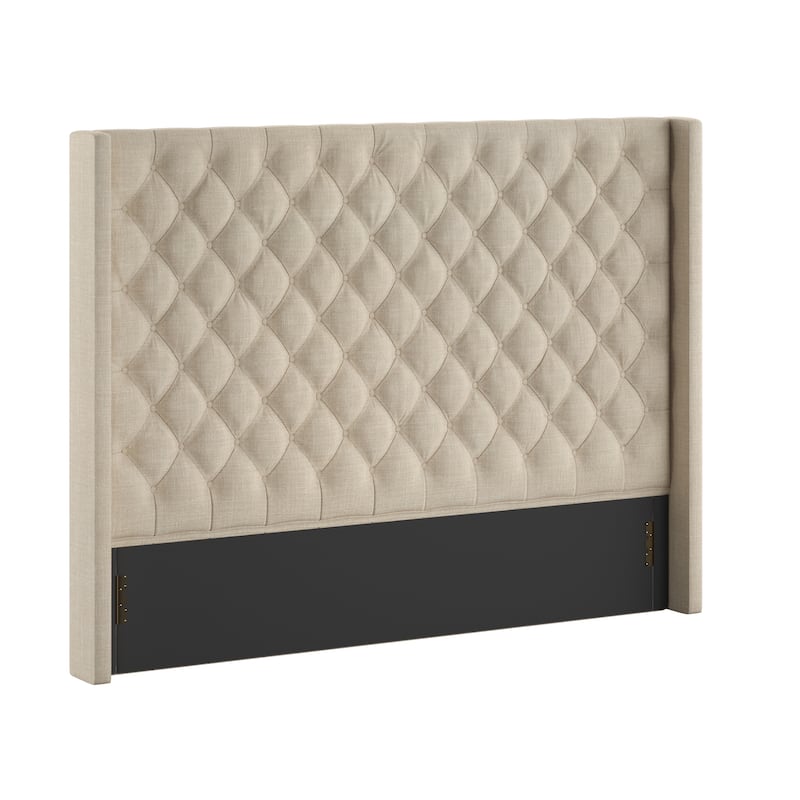 Naples Button-tufted Wingback Headboard only by iNSPIRE Q Artisan
