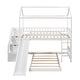 preview thumbnail 36 of 35, Twin Over Twin Bunk Bed with Two Drawers and Slide