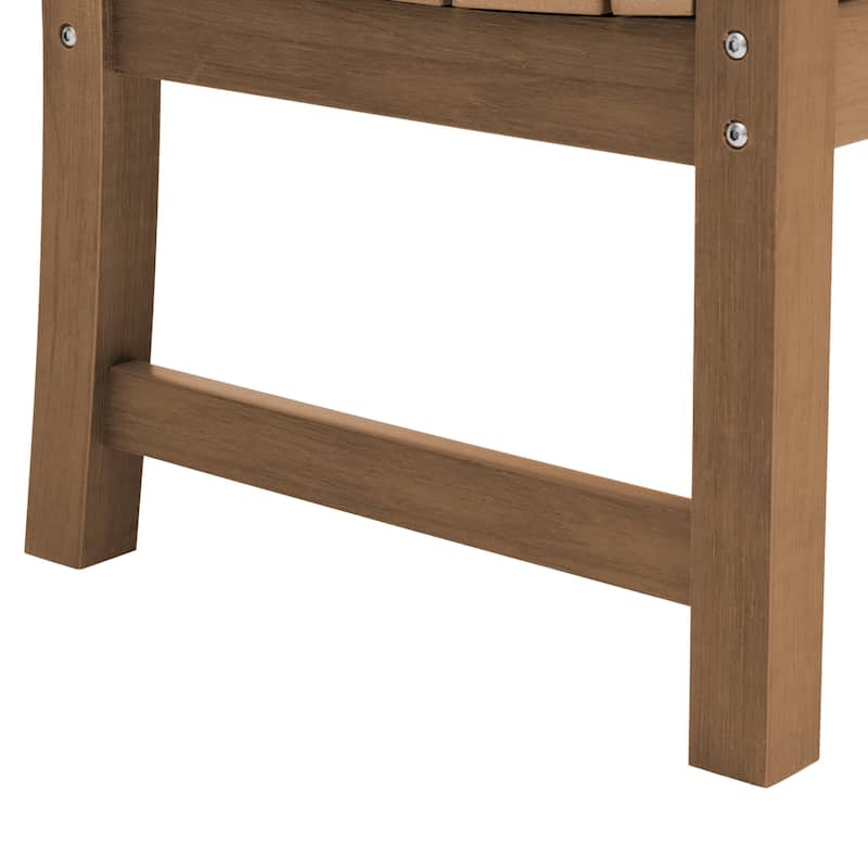 48'' Outdoor Bench - Weatherproof Garden Bench for Patio, Porch, Backyard