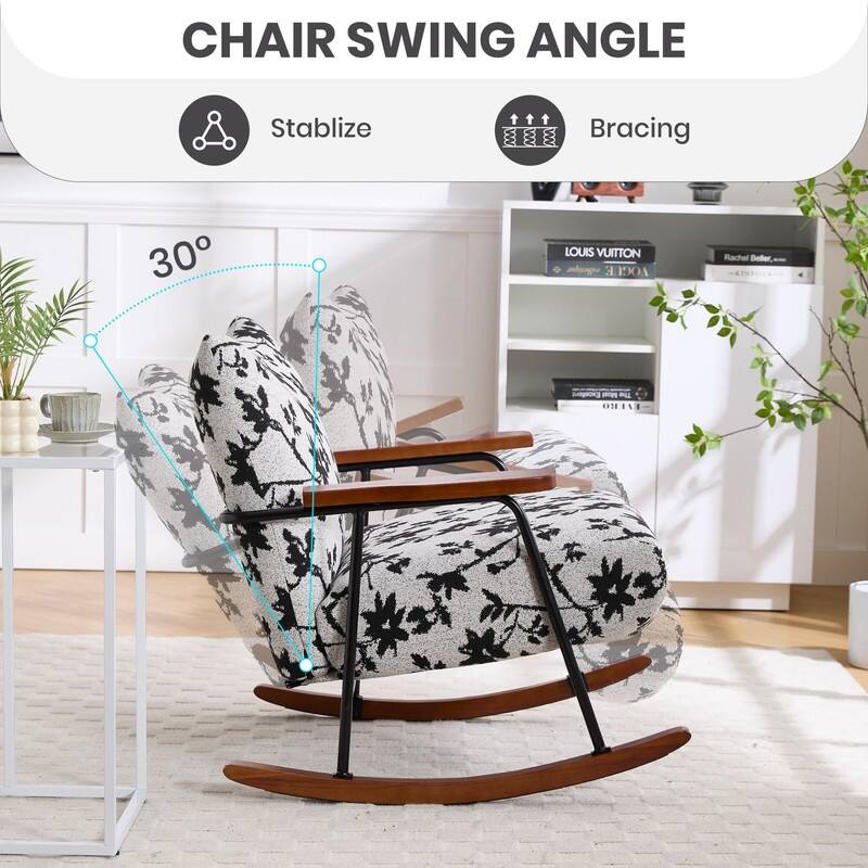 Metal Frame Rocking Chair