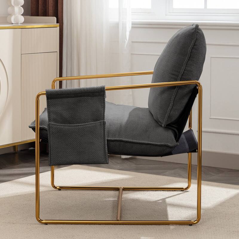 Mixoy Set of 2 Modern Metal Frame Sling Accent Chair
