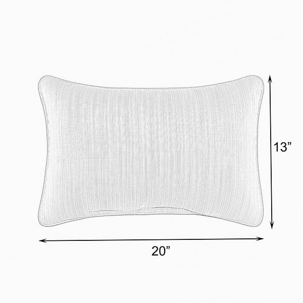 dimension image slide 0 of 5, Sunbrella Canvas Granite Corded Indoor/Outdoor Pillows Set