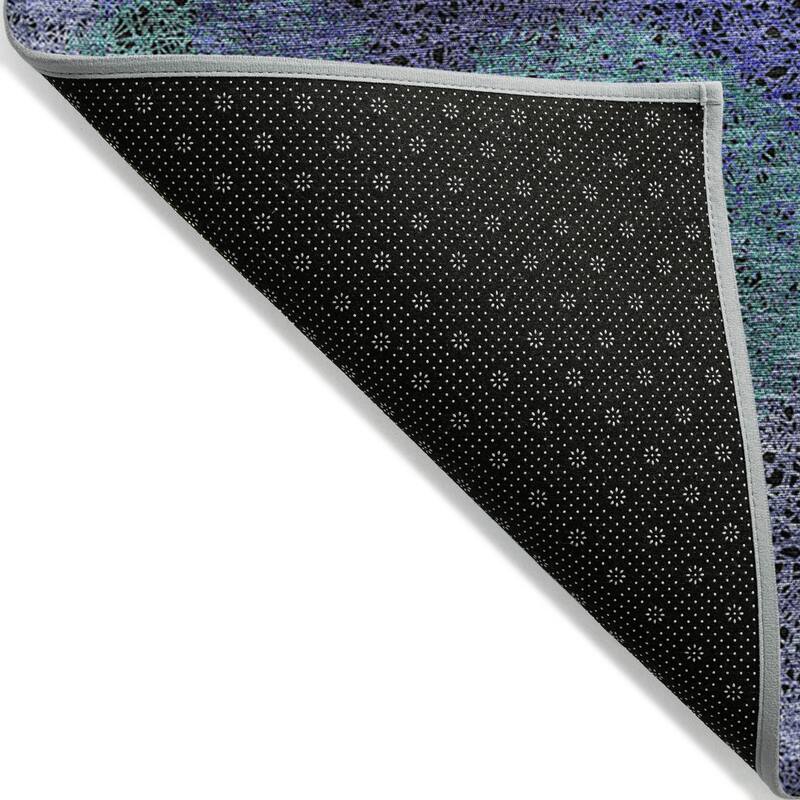 Machine Washable Indoor/ Outdoor Boho Sphere Chantille Rug