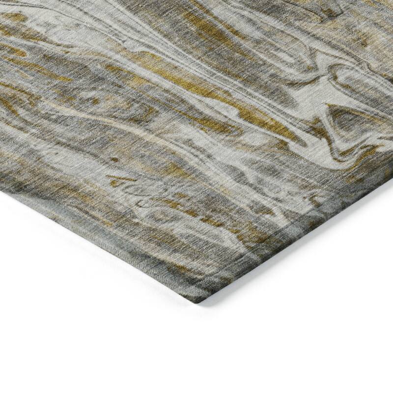 HomeRoots Abstract Contemporary Rectangle Outdoor Rug