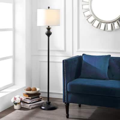 SAFAVIEH Lighting Gulsun 61-inch Antique Black Led Floor Lamp - 14" W x 14" L x 61" H - 14"W x 14"D x 61"H
