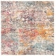 preview thumbnail 54 of 74, SAFAVIEH Madison Loane Modern Abstract Rug 11' x 11' Square - Grey/Pink