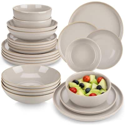Vancasso PLAYA 18/24-Piece Stoneware Dinnerware Set Service for 6