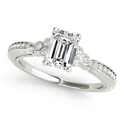 Auriya 14k White Gold Lab Grown Emerald Diamond Engagement Ring 0.50 to 5.00 ct. tw. (F-G VS)