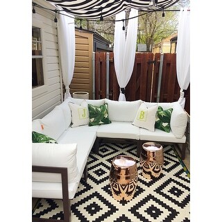 Exclusive Home Indoor Outdoor Solid Cabana Grommet Top