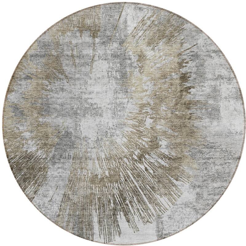 HomeRoots Abstract Transitional Rectangle Outdoor Rug