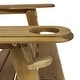 preview thumbnail 17 of 49, Bellwood Outdoor Acacia Wood Folding Adirondack Chairs (Set of 2) by Christopher Knight Home