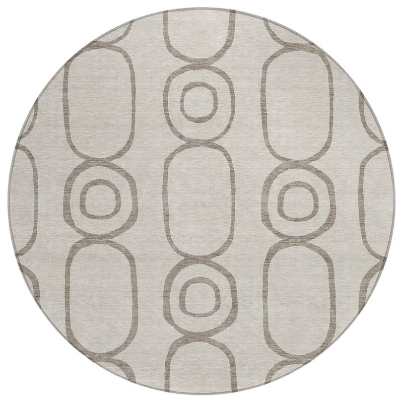 Machine Washable Indoor/ Outdoor Modern Vibe Chantille Rug