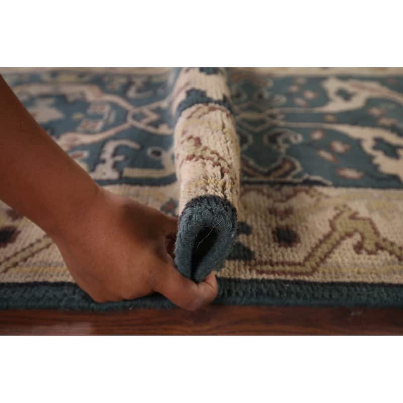 Transitional Oushak Oriental Runner Rug Handmade Wool Carpet - 2'6"x 9'11"