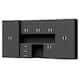 Option Silver Slatwall / Graphite Carbon Cabinets