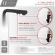 preview thumbnail 5 of 9, STYLISH Matte Black Single Handle Pull Down Kitchen Faucet with Cold Water Tap