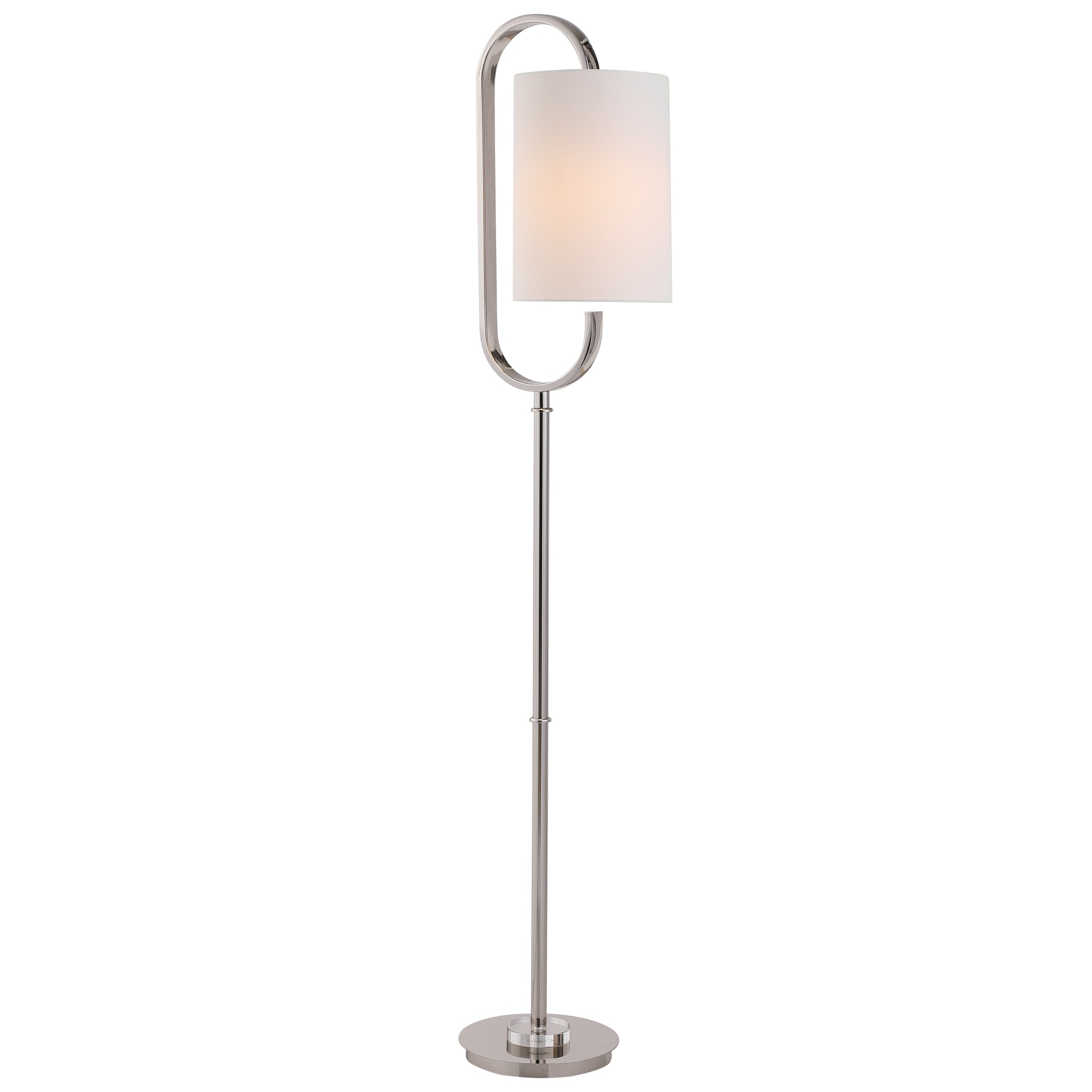 Polished Nickel 1-light Floor Lamp