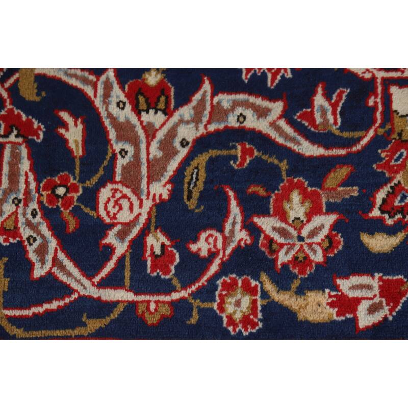Hand Knotted Oriental 100% Wool Carpet Traditional Floral Red Najafabad Area Rug - 16' 8'' X 10' 4''