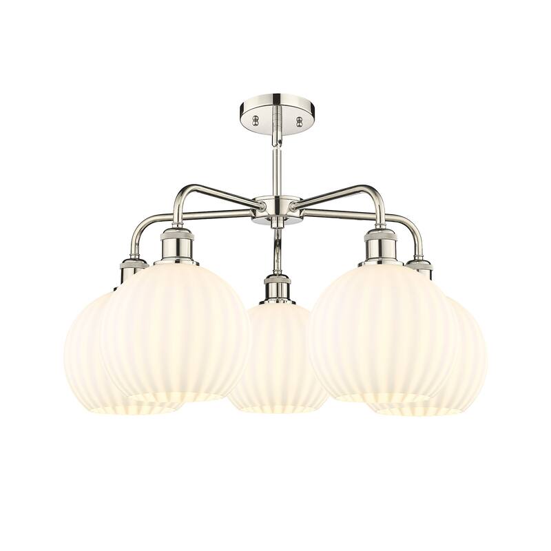 Innovations Lighting 516-5C-16-26-White Venetian-Indoor Chandelier