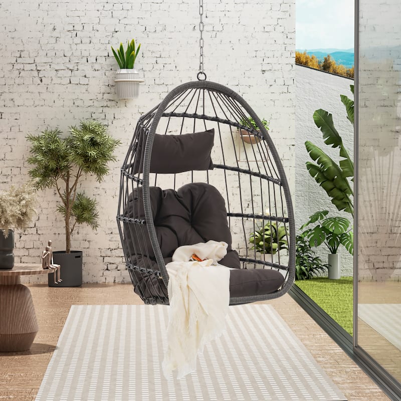Outdoor Garden rattan Egg Swing Chair