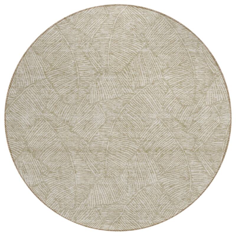 HomeRoots Floral Transitional Rectangle Outdoor Rug