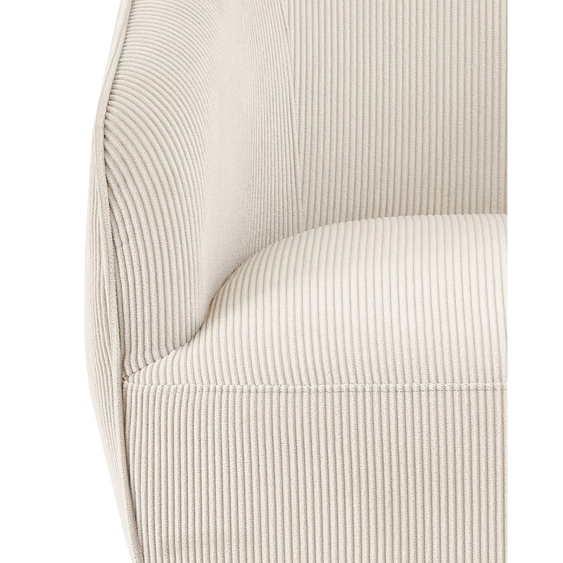 Modern Corduroy Channel Living Room Chair
