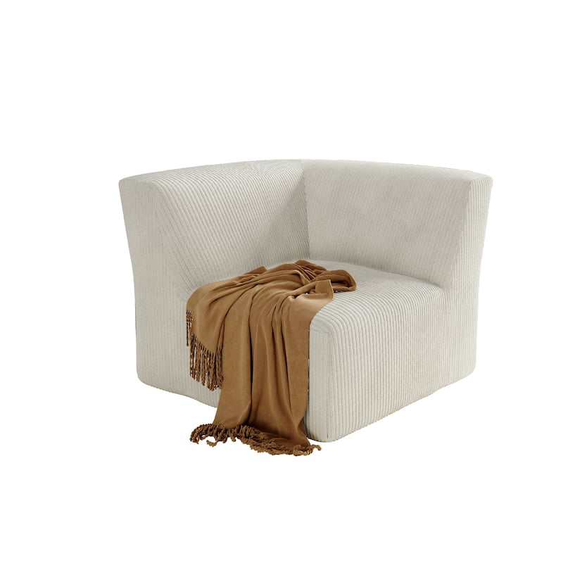 Corduroy Armchair Corner Chair For Living Room