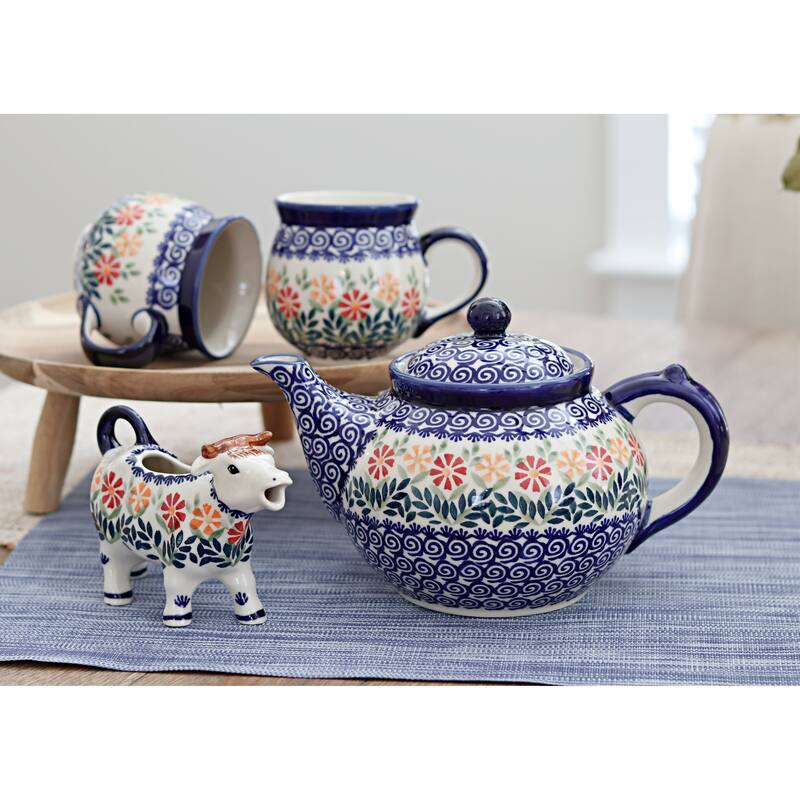 Blue Rose Polish Pottery K090 Manufaktura Bubble Mug