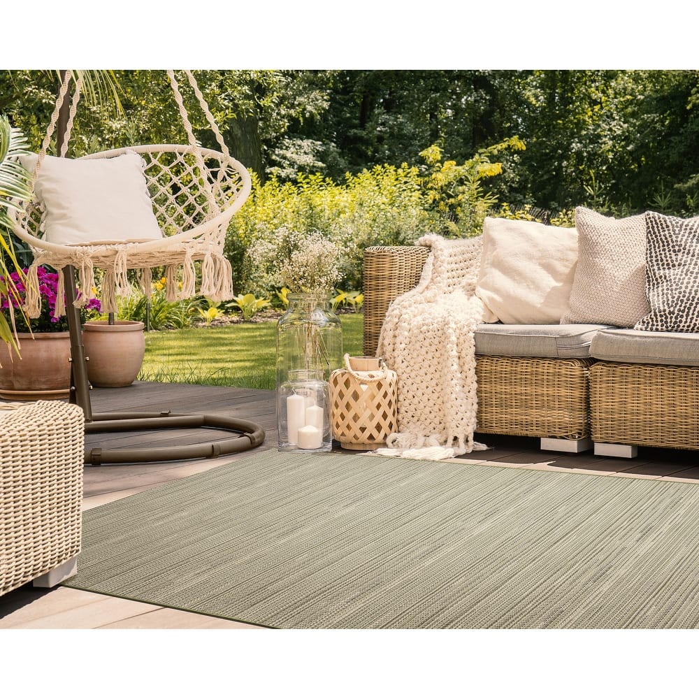 Liora Manne Miranda Tweed Stripe Indoor/Outdoor Rug