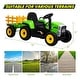 preview thumbnail 20 of 27, 12V Kids Ride on Tractor，Battery Powered Electric Tractor with Trailer