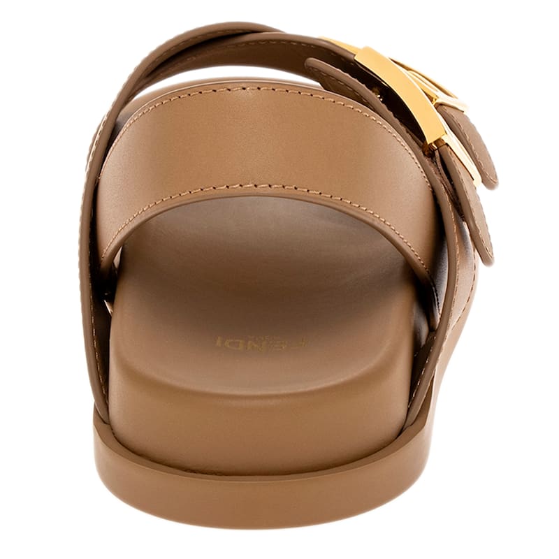 Fendi Feel Leather Slides