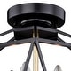 preview thumbnail 4 of 7, Vaxcel Lighting Turin 4 Light 14-1/2" Wide Semi-Flush Ceiling Fixture