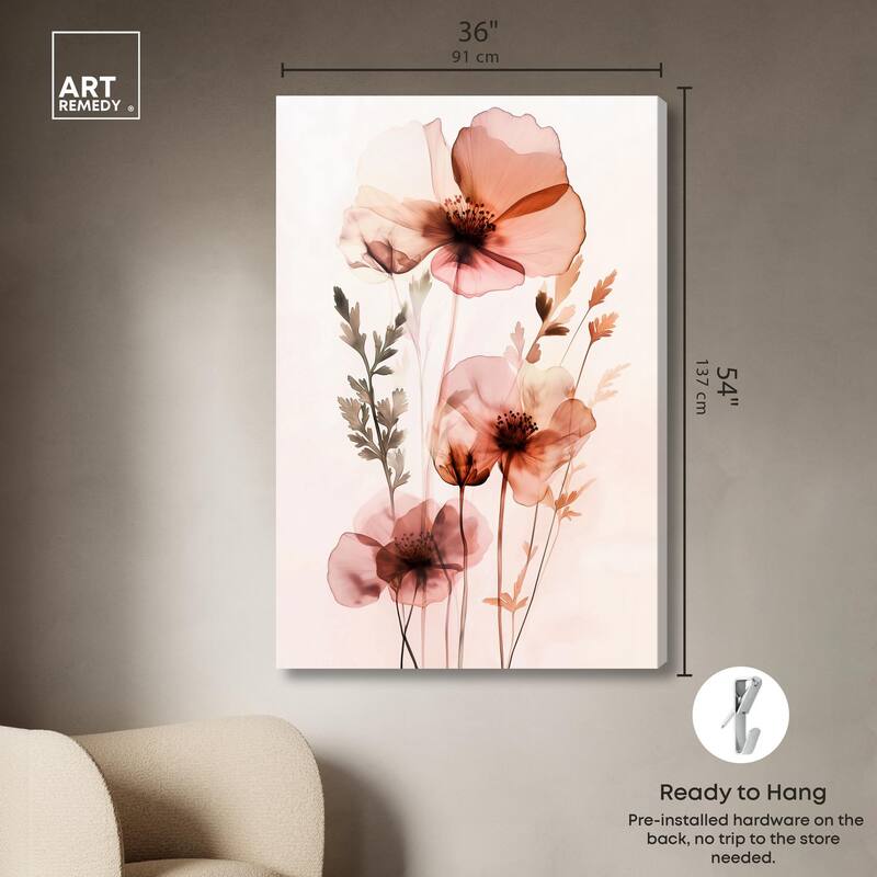 Petal Dye II Canvas by Art Remedy, Gallery Wrapped
