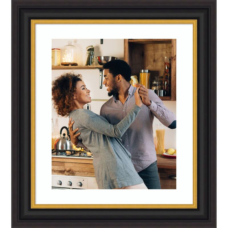 Sierra Picture Frame, Photo Frame - 20x24 Matted to 16x20 - Sierra Black Brown