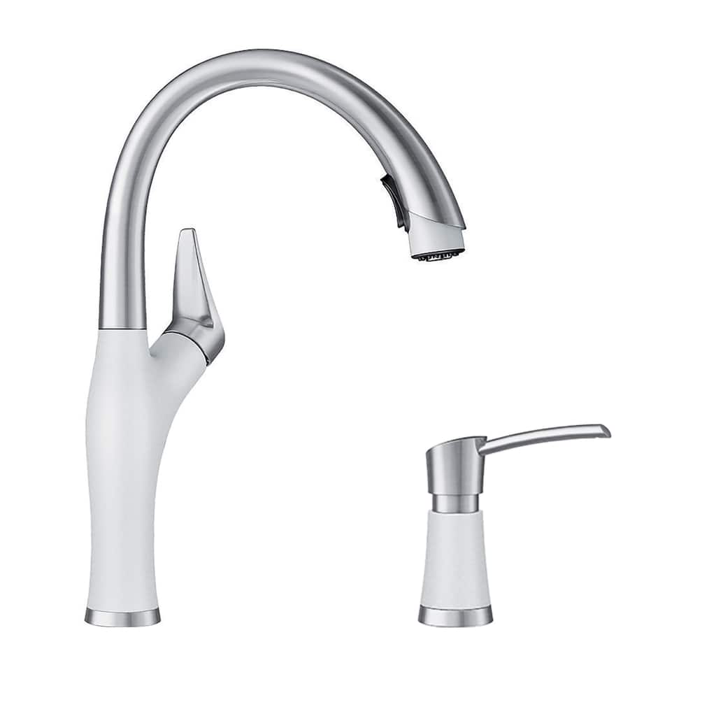 Blanco KF-442036 Artona Pull-Down Kitchen Faucet with Soap Dispenser - 2" x 8.63" x 15.75"