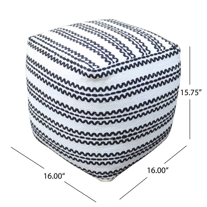 Western Hcrafted Fabric Pouf,Comfortable choice, multiple functions, classic design, and cozy corners