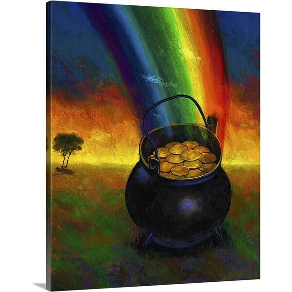 Pot Of Gold Canvas Wall Art Overstock 16470256