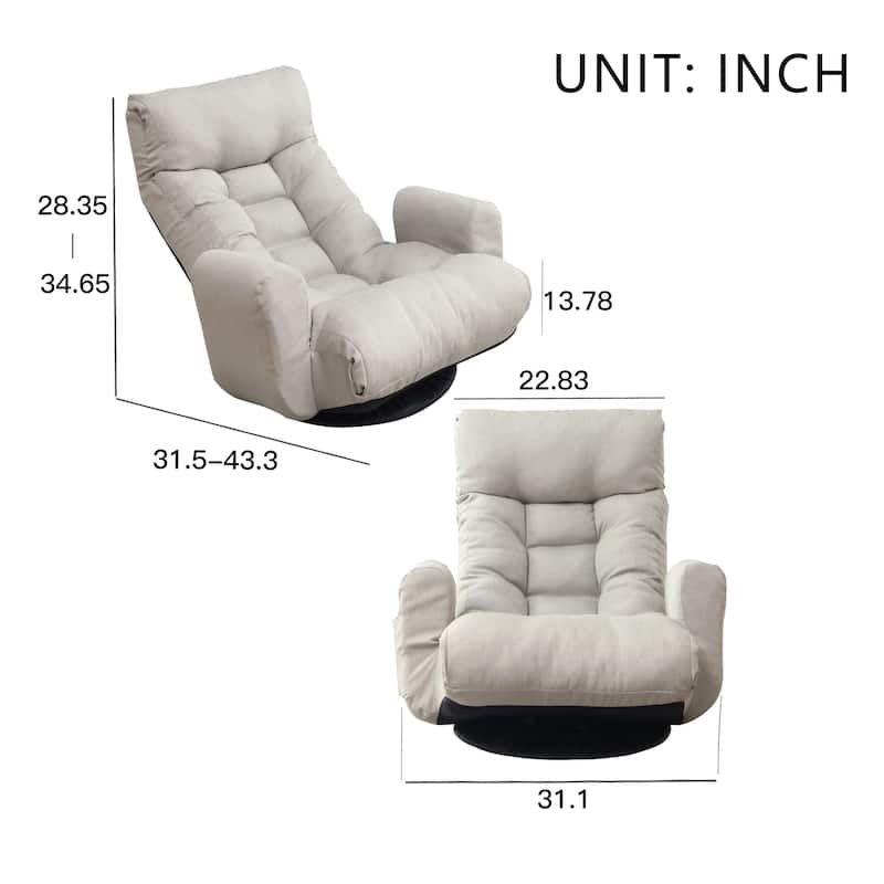 Adjustable head and waist, game chair, lounge chair in the living room, 360 degree rotatable sofa chair