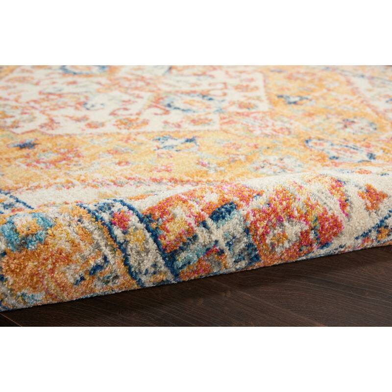 Copper Grove Alsleben Vintage Persian Floral Medallion Area Rug