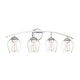preview thumbnail 6 of 9, Meridian M80033 4 Light 33" Wide Bathroom Vanity Light with Clear