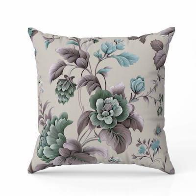 Orchit Magic Faux Suede Reversible Throw Pillow Ivory and Brown