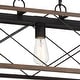 preview thumbnail 9 of 48, Acroma 3 - Light Linear Modern Farmhouse Rectangle Chandelier - N/A