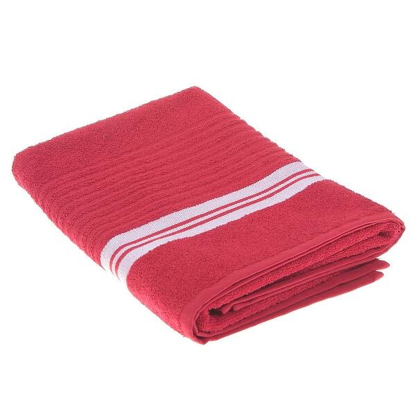 Deluxe Bath Towel (27 X 50) (Red) Set of 2 Bed Bath & Beyond 34554873