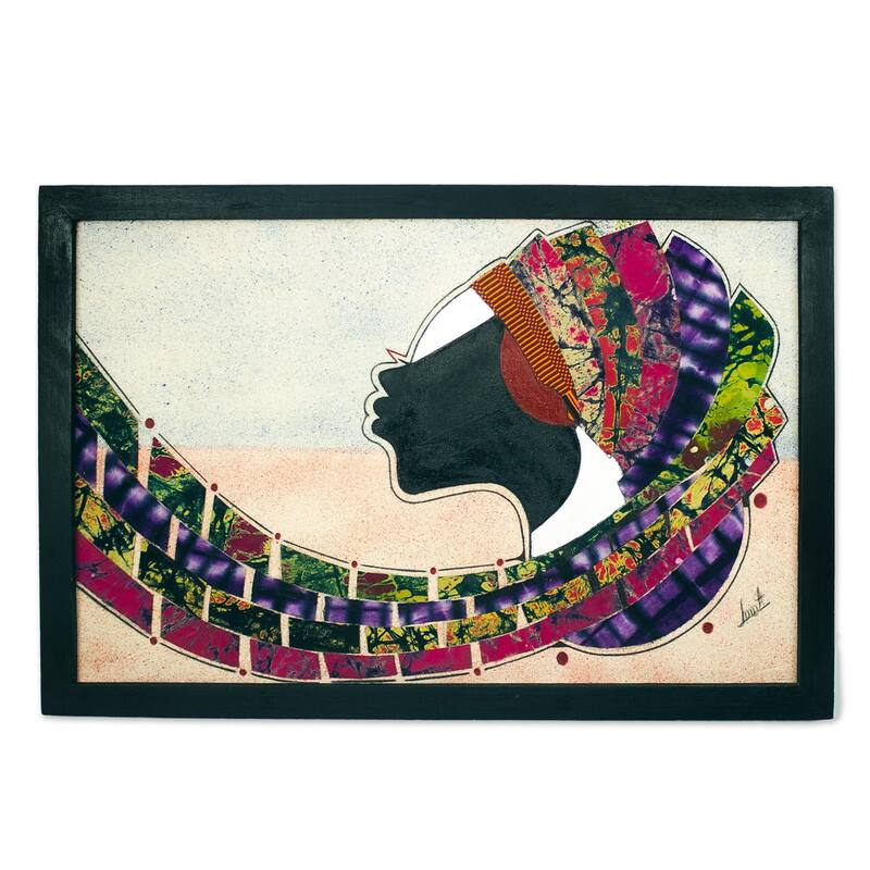 Novica Handmade Virtue Mixed Media Framed Collage