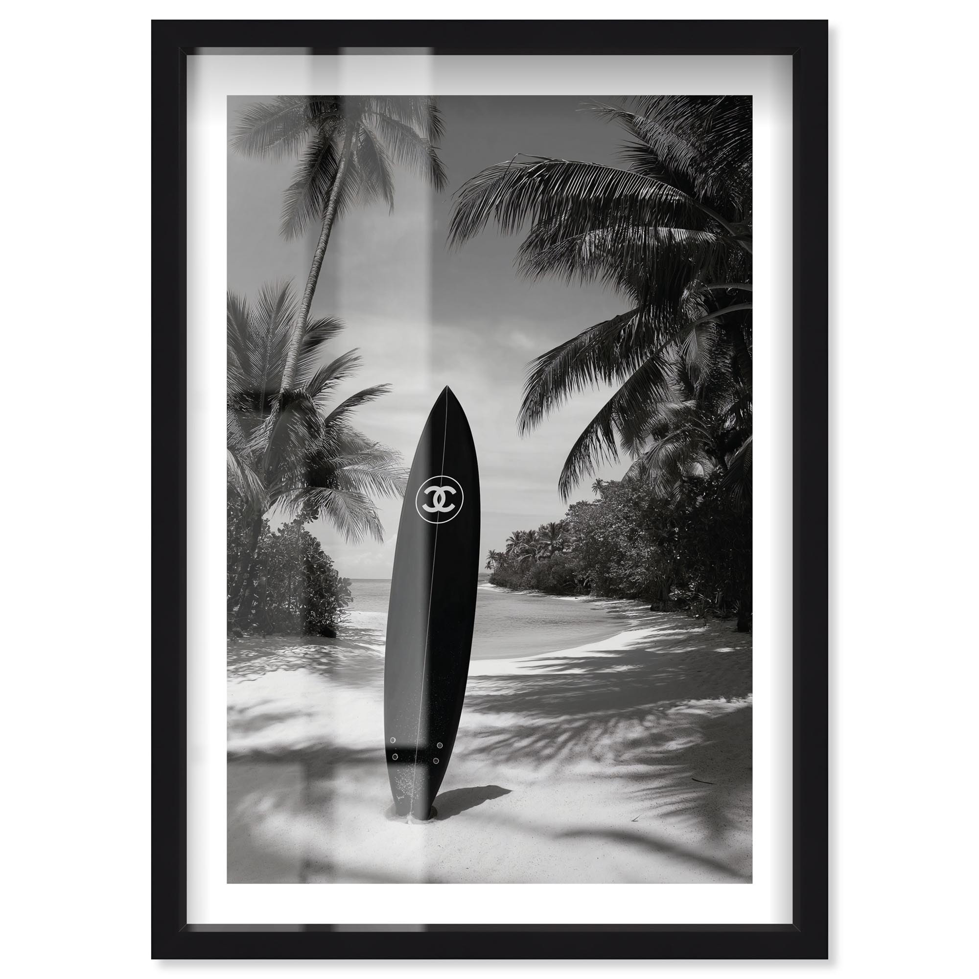 Couture on the Coast II Glam Wall Decor Shadowbox Print by Notoriart