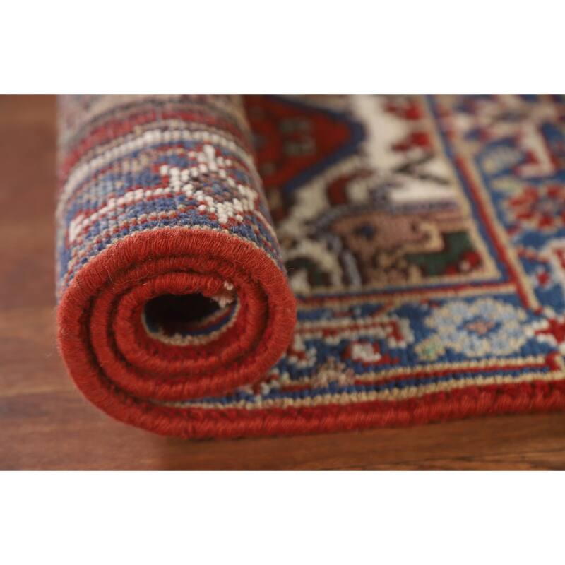 Heriz Serapi Rug Hand-Knotted Oriental Wool Carpet - 2'0"x 3'0"